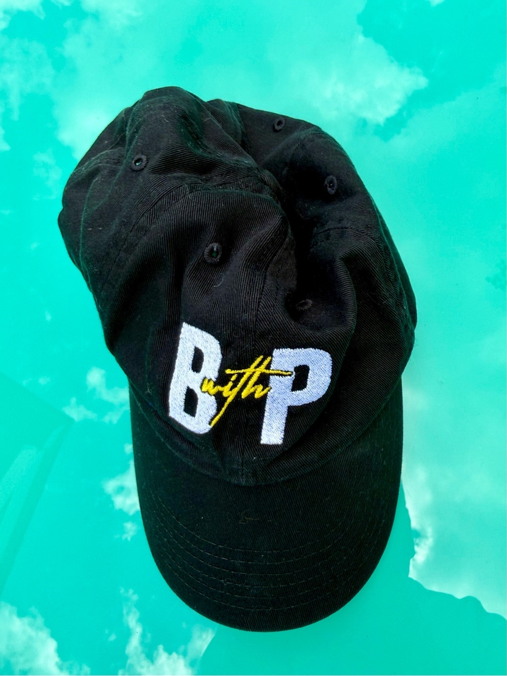 Black "B with P"‎ Embroidered Baseball Cap